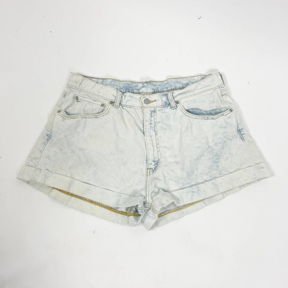 Levi's Levi Strauss Acid Wash Light wash Denim Shorts Jean Size 33 - Picture 1 of 8